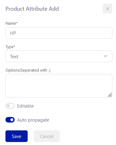 Tickware: Erzeugen von Attributen, Schritt 2