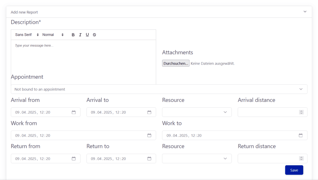 Digitaler Servicebericht in Tickware